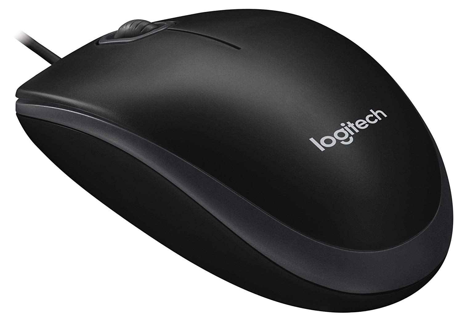 Logitech B100 Wired Mouse, USB Type-A, Optical, 800 DPI, Black